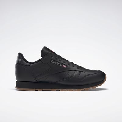 Reebok Men's Classic Leather Shoes Black,US-29805